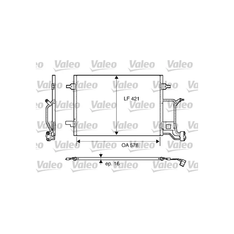 Condenseur, climatisation VALEO 817840