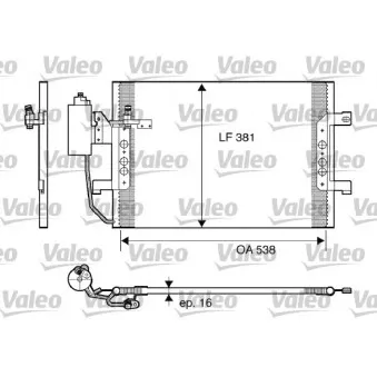 Condenseur, climatisation VALEO 817841
