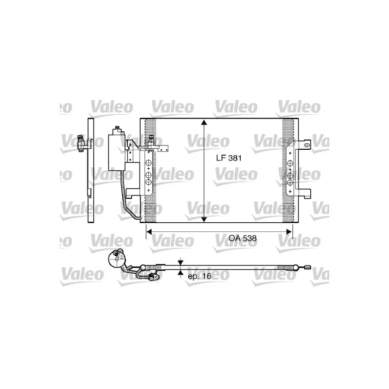 Condenseur, climatisation VALEO 817841