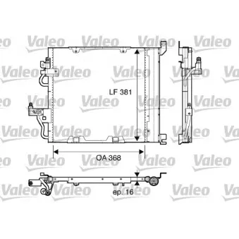 Condenseur, climatisation VALEO 817847
