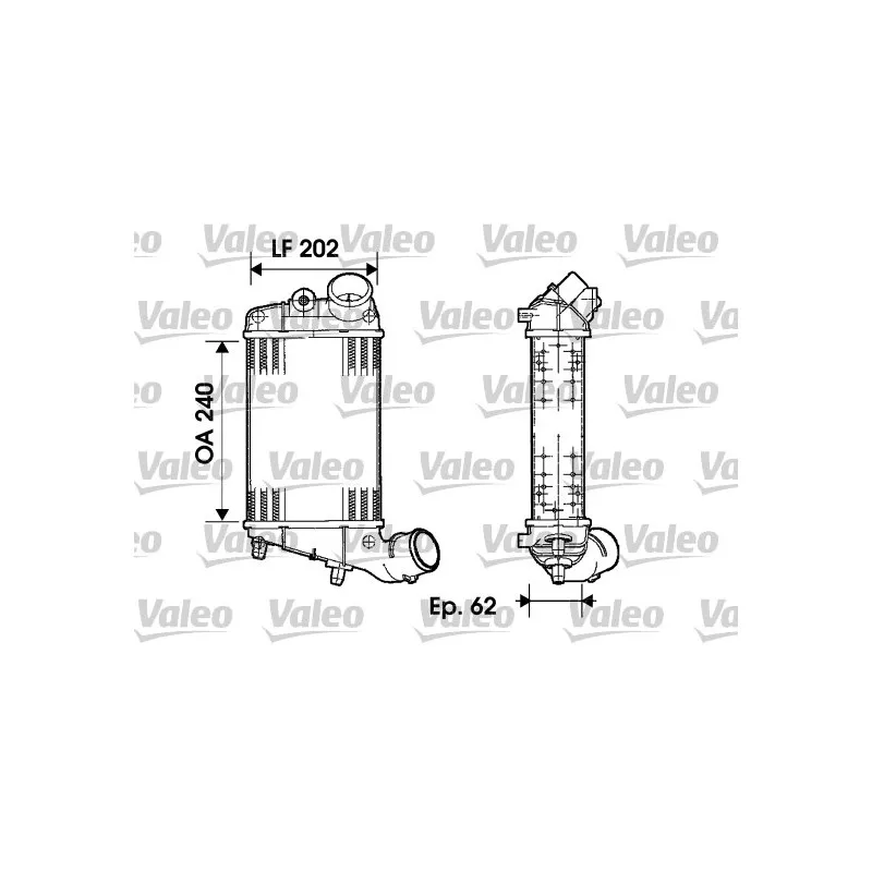 Intercooler, échangeur VALEO 817861