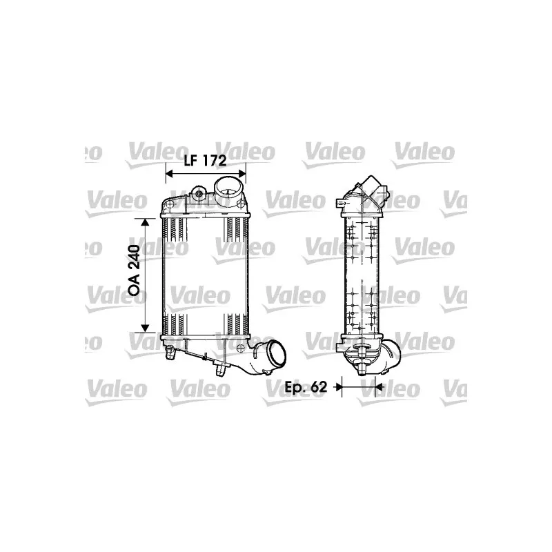 Intercooler, échangeur VALEO 817862