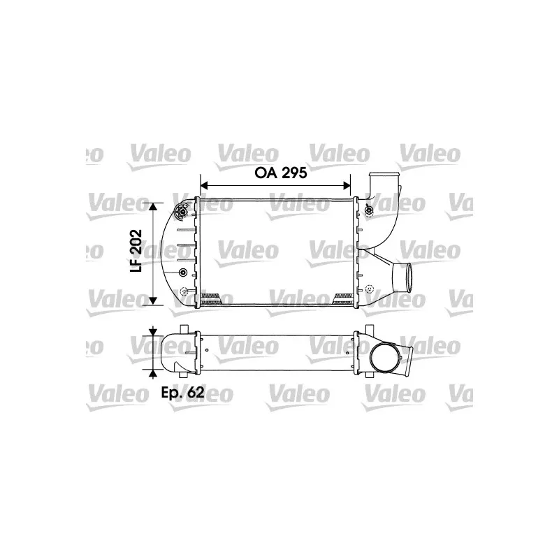 Intercooler, échangeur VALEO 817883