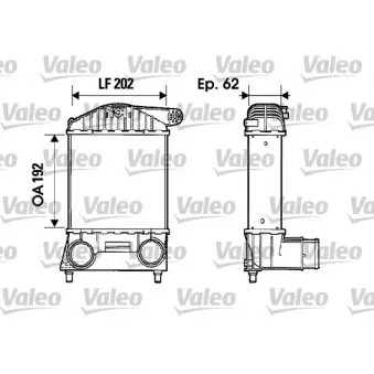 Intercooler, échangeur VALEO 817884