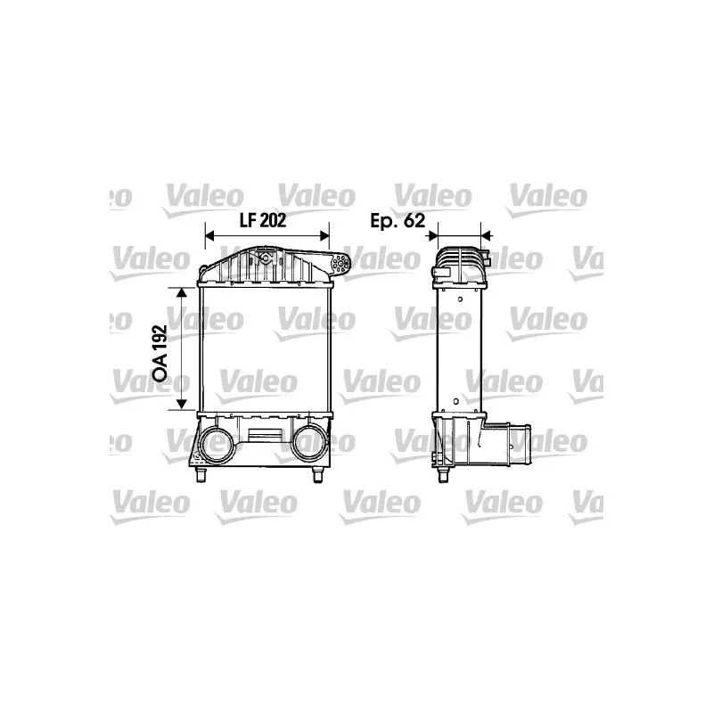 Intercooler, échangeur VALEO 817884