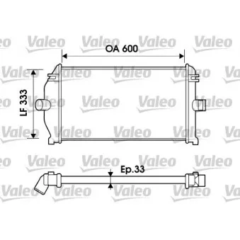 Intercooler, échangeur VALEO 817924