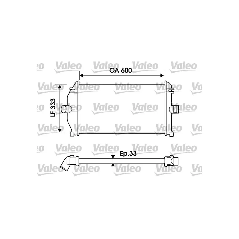 Intercooler, échangeur VALEO 817924