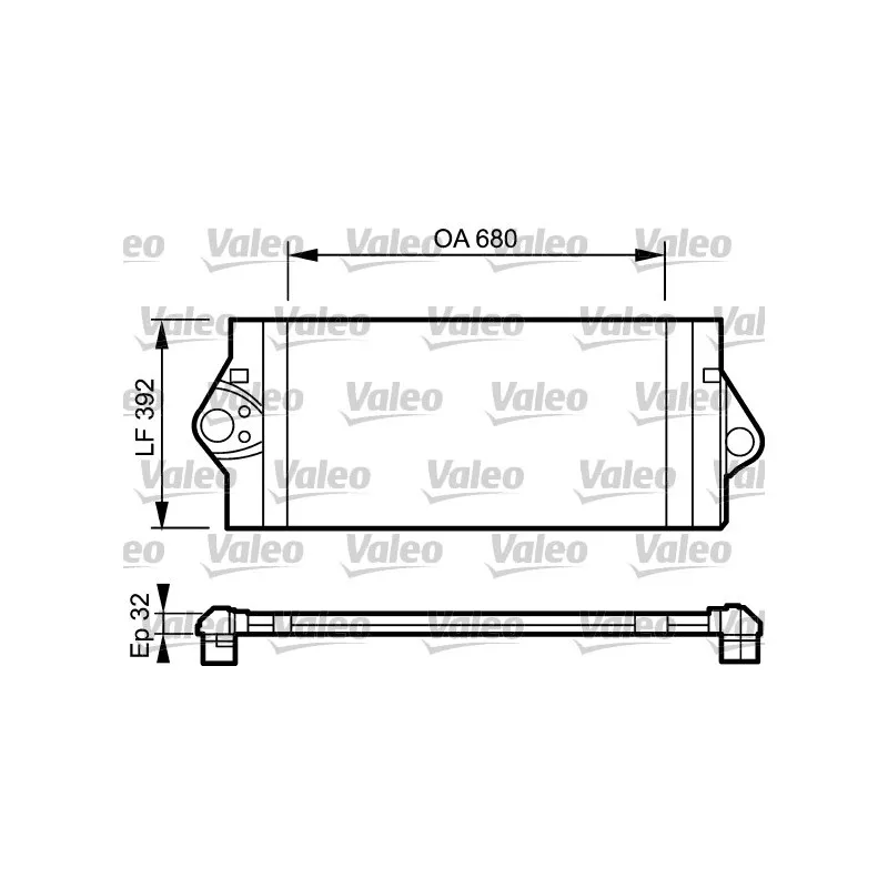 Intercooler, échangeur VALEO 817927