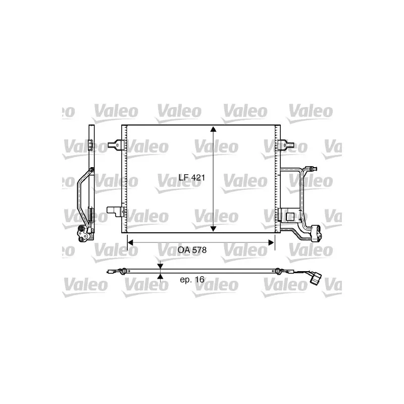Condenseur, climatisation VALEO 817997