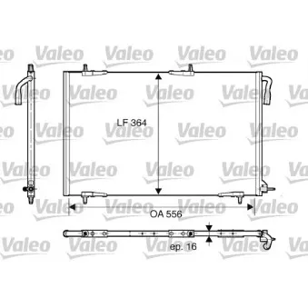 Condenseur, climatisation VALEO 818000