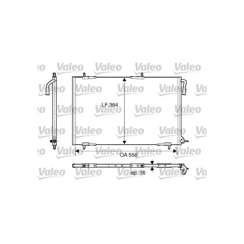 Condenseur, climatisation VALEO 818000