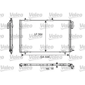 Condenseur, climatisation VALEO 818001