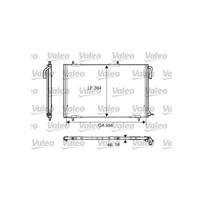 Condenseur, climatisation VALEO 818001