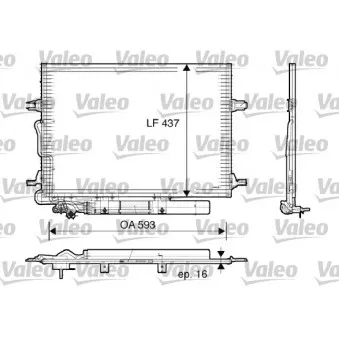 Condenseur, climatisation VALEO 818003