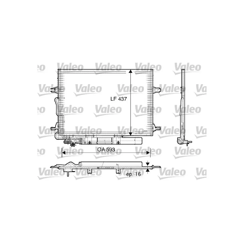 Condenseur, climatisation VALEO 818003