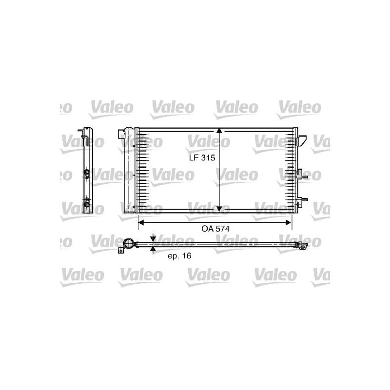 Condenseur, climatisation VALEO 818005