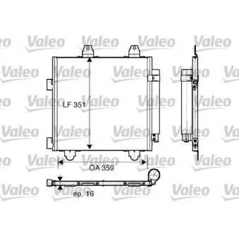 Condenseur, climatisation VALEO 818014