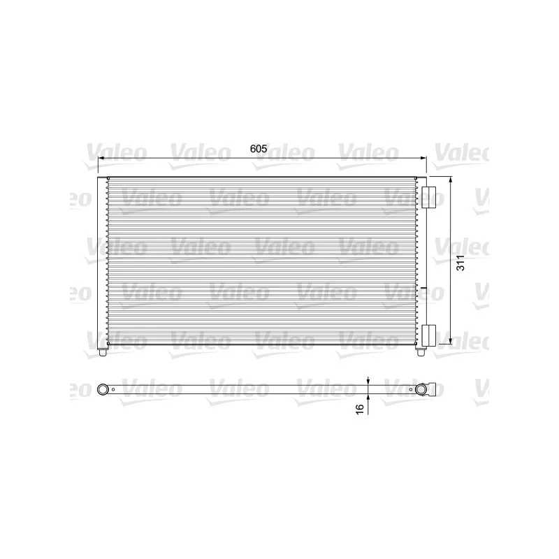 Condenseur, climatisation VALEO 818017