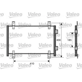 Condenseur, climatisation VALEO 818018