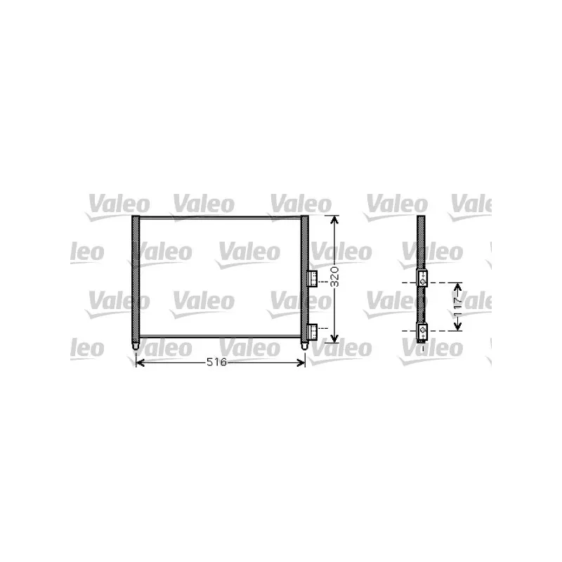 Condenseur, climatisation VALEO 818020