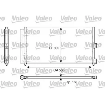 Condenseur, climatisation VALEO 818021