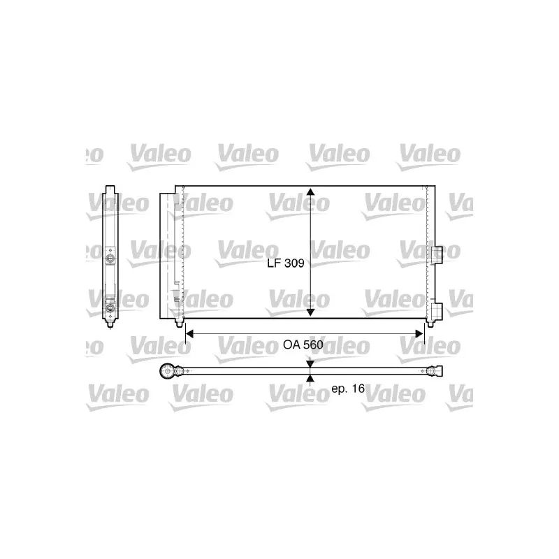 Condenseur, climatisation VALEO 818021