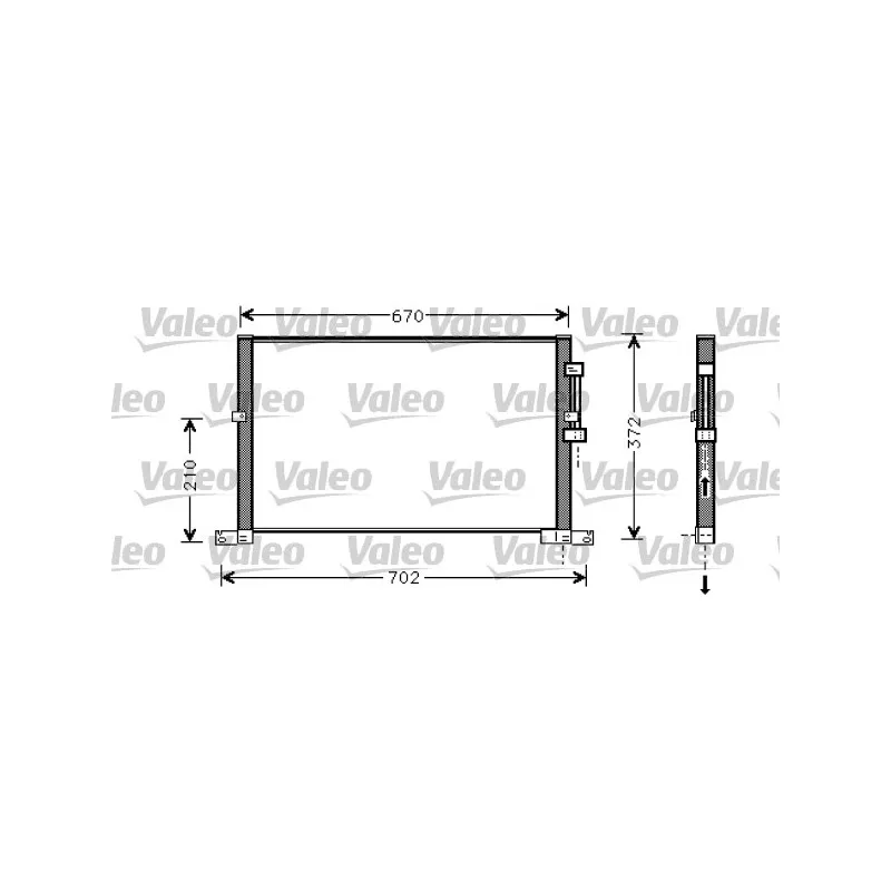 Condenseur, climatisation VALEO 818023