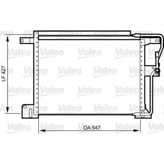 Condenseur, climatisation VALEO 818024