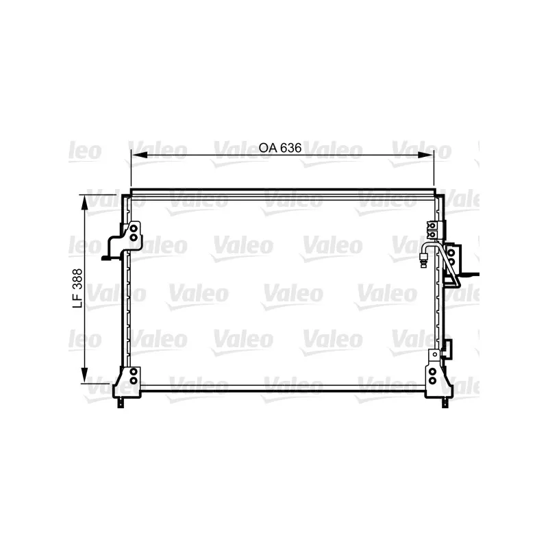 Condenseur, climatisation VALEO 818025