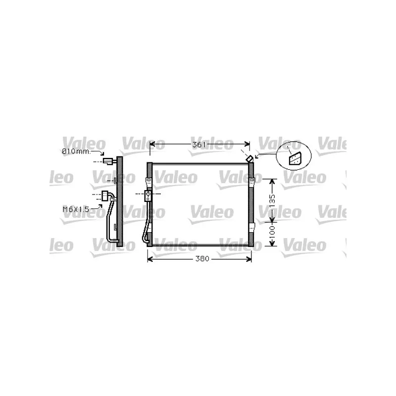 Condenseur, climatisation VALEO 818031