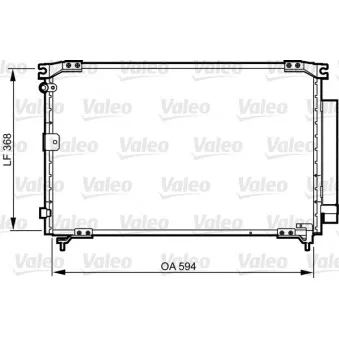Condenseur, climatisation VALEO 818032