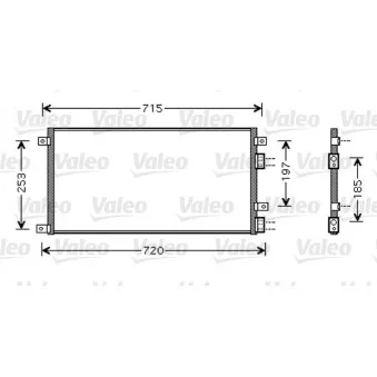 Condenseur, climatisation VALEO 818037