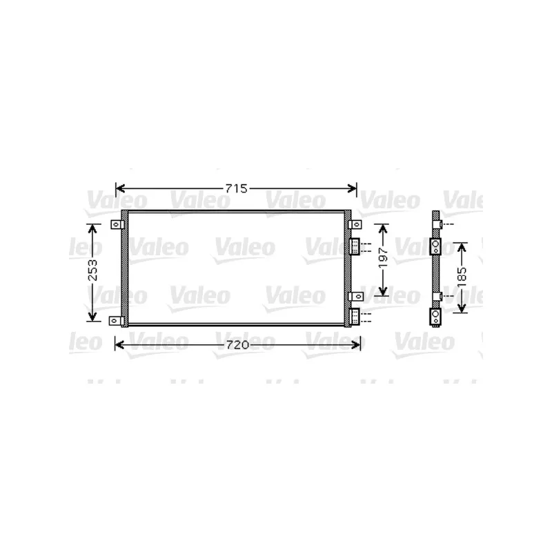 Condenseur, climatisation VALEO 818037