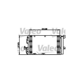 Condenseur, climatisation VALEO 818047