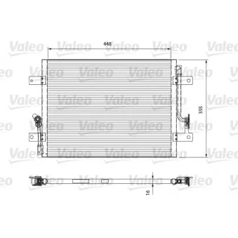 Condenseur, climatisation VALEO 818066