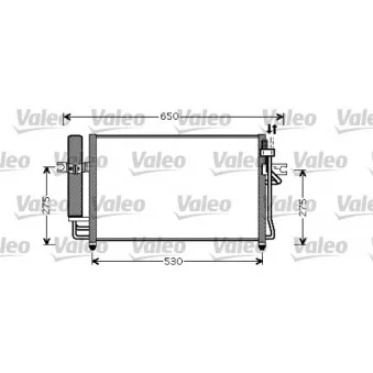 Condenseur, climatisation VALEO 818074