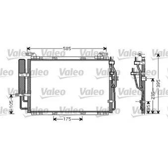 Condenseur, climatisation VALEO 818075