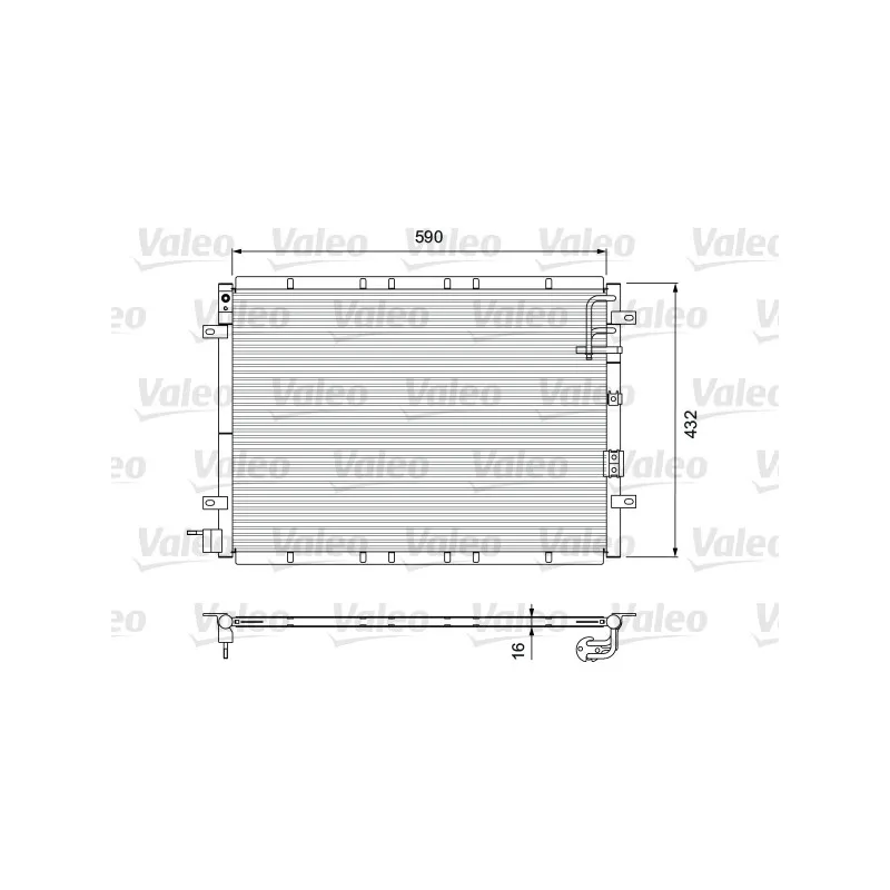 Condenseur, climatisation VALEO 818080