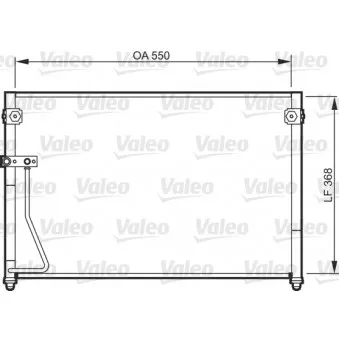 Condenseur, climatisation VALEO 818085
