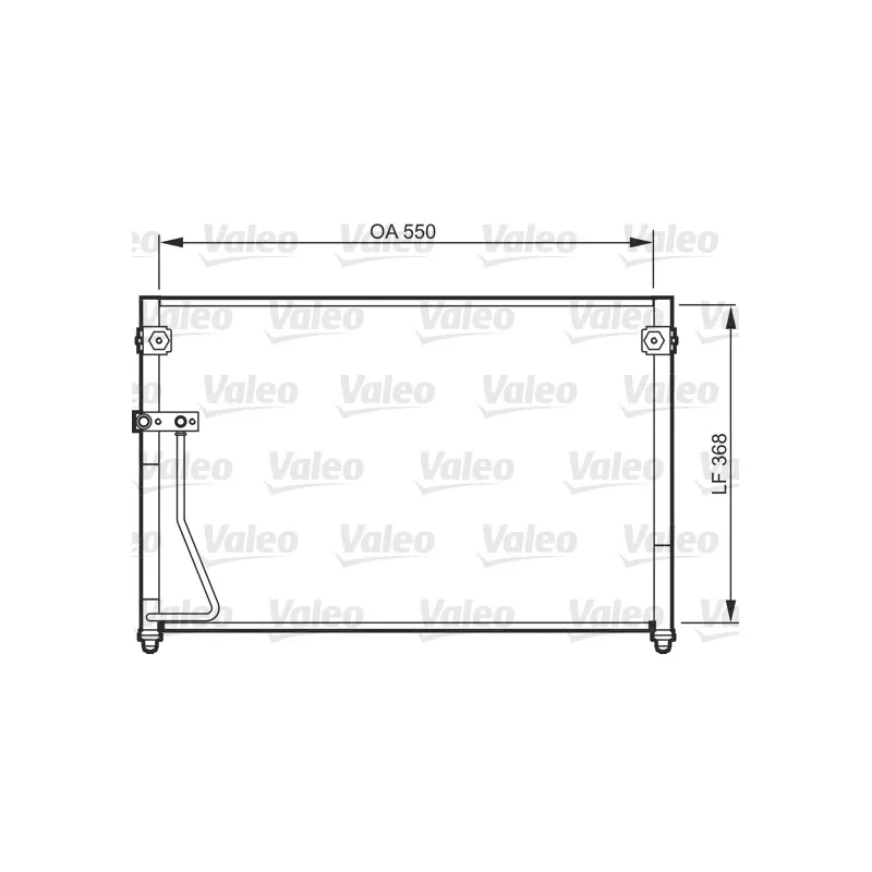 Condenseur, climatisation VALEO 818085