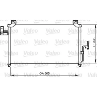 Condenseur, climatisation VALEO 818092