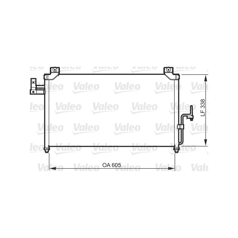Condenseur, climatisation VALEO 818092
