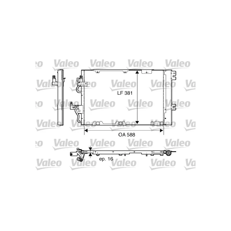 Condenseur, climatisation VALEO 818114