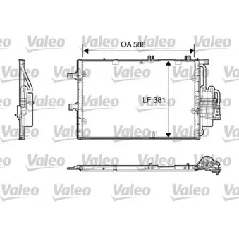 Condenseur, climatisation VALEO 818118