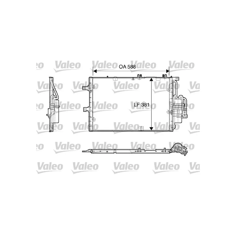 Condenseur, climatisation VALEO 818118