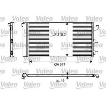 Condenseur, climatisation VALEO 818162