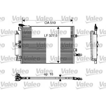 Condenseur, climatisation VALEO 818165
