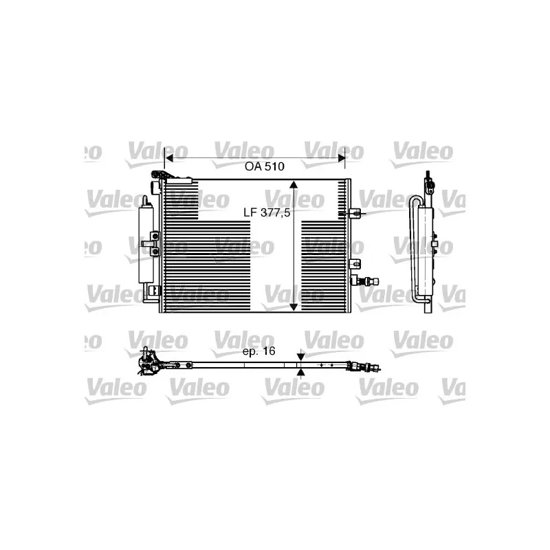 Condenseur, climatisation VALEO 818165