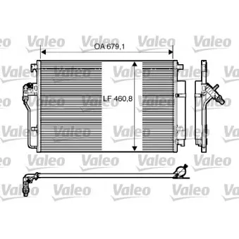 Condenseur, climatisation VALEO 818173