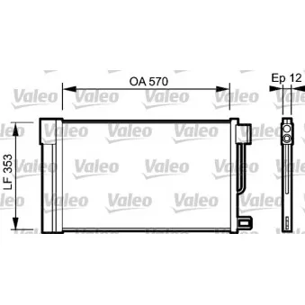 Condenseur, climatisation VALEO 818193
